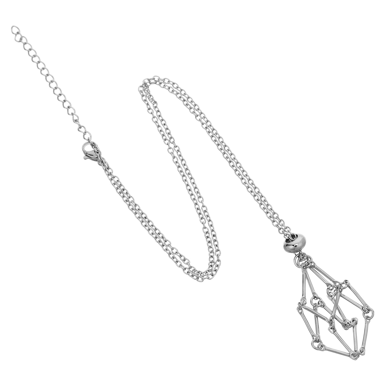 Crystal Pendant Necklace Natural Stone - Naszyjnik z kryształowym uchwytem, zawieszka w