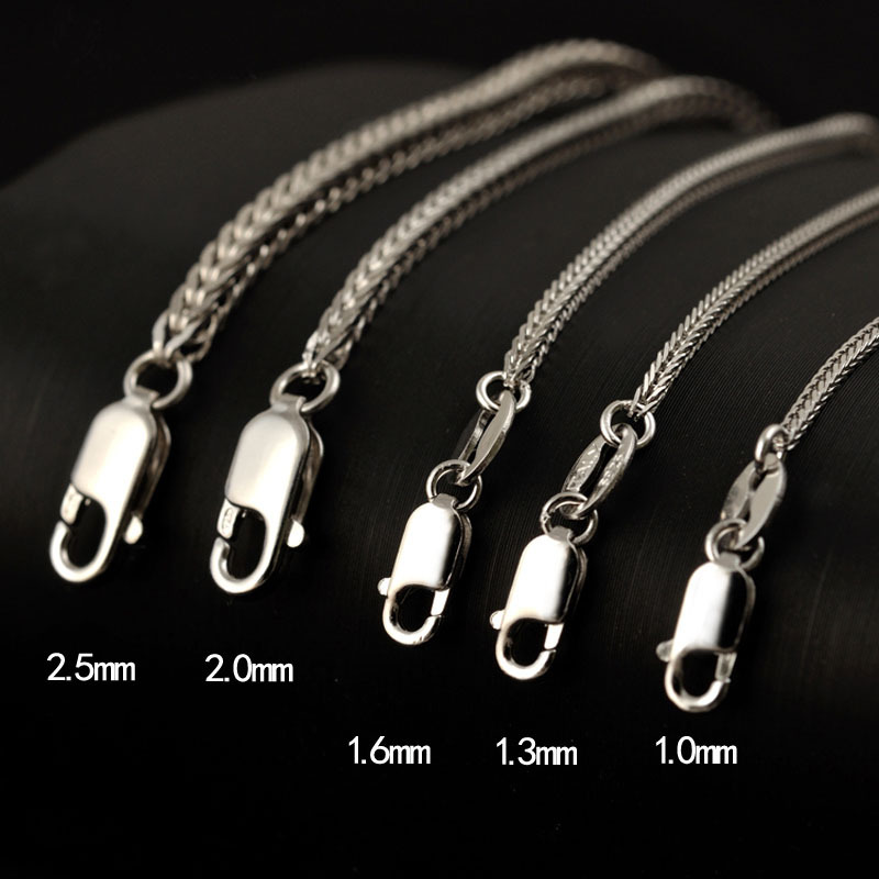 925 Sterling Silver Chain Necklace Men - 925 Sterling Silver Chopin Chain Necklace