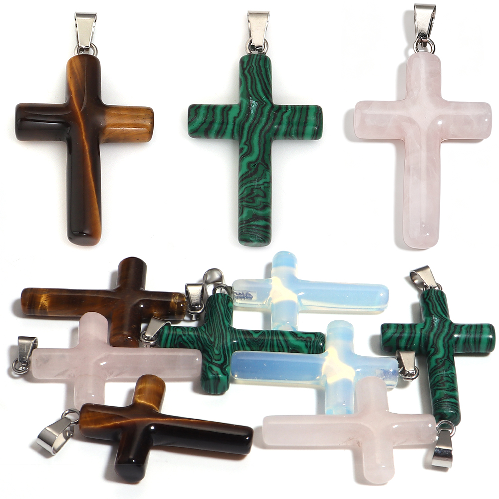 1 szt. Zawieszka w kształcie k – Crystal Pendant Necklace Natural Stone recenzja i cena