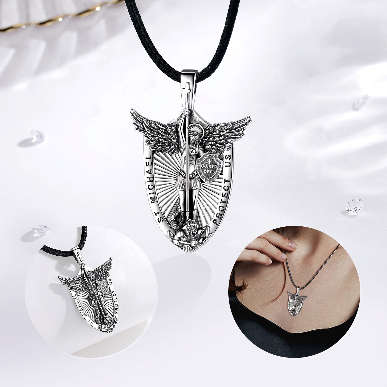 Eudora 925 Sterling Silver St. – 925 Sterling Silver Chain Necklace Men recenzja i cena