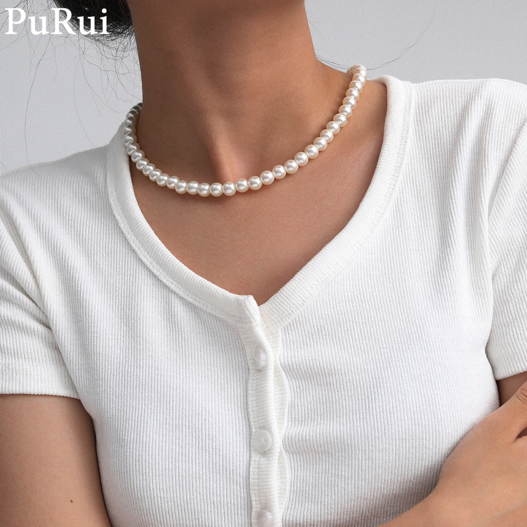 Minimalistyczny naszyjnik z im – Pearl Choker Necklace Vintage recenzja i cena