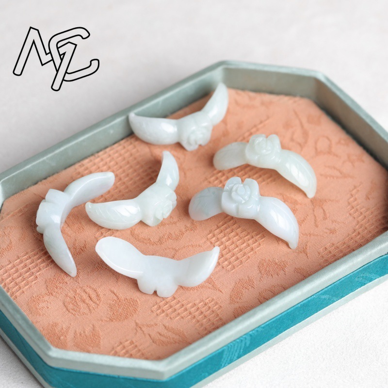 2 szt. Naturalny Biały Jadeito – Earrings recenzja i cena