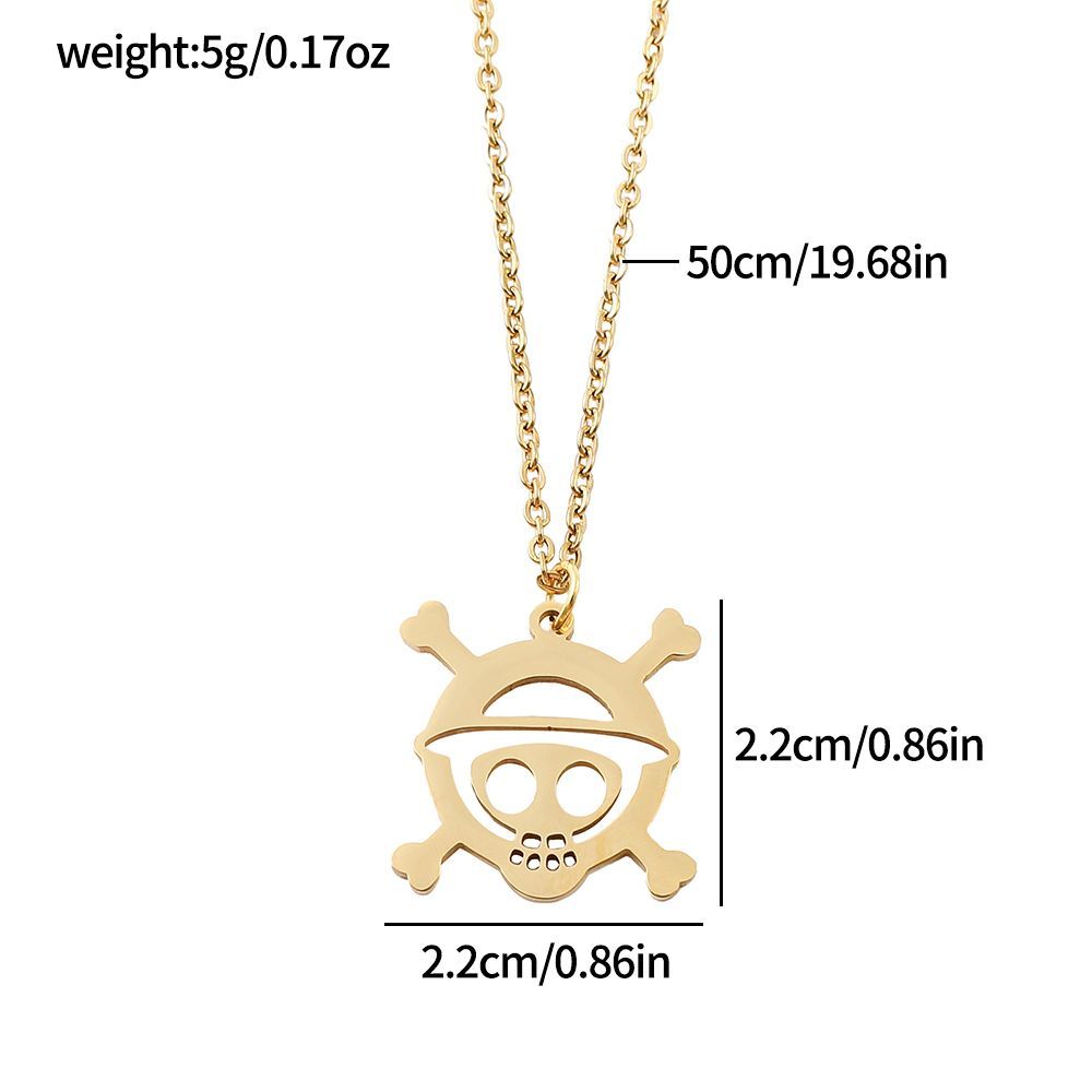 Anime Czaszka Stop Metalu Pust – Anime Pendant Necklace recenzja i cena