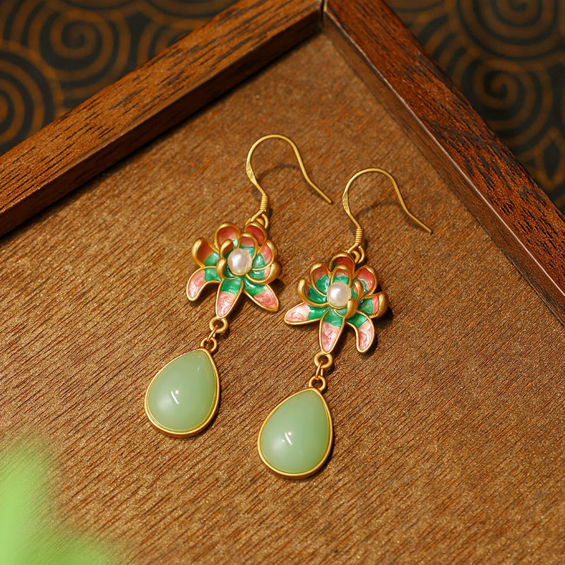 Zielone, naturalne kolczyki w  – Earrings recenzja i cena