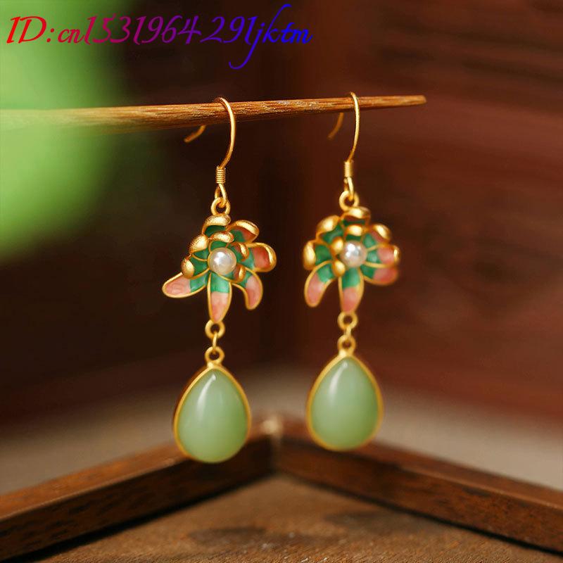 Zielone, naturalne kolczyki w  – Earrings recenzja i cena