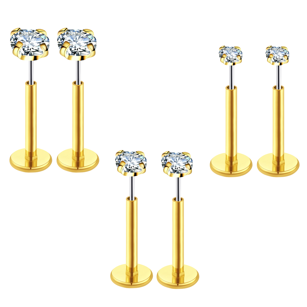 20G Flact Back kolczyki sztyft – Body Jewelry recenzja i cena