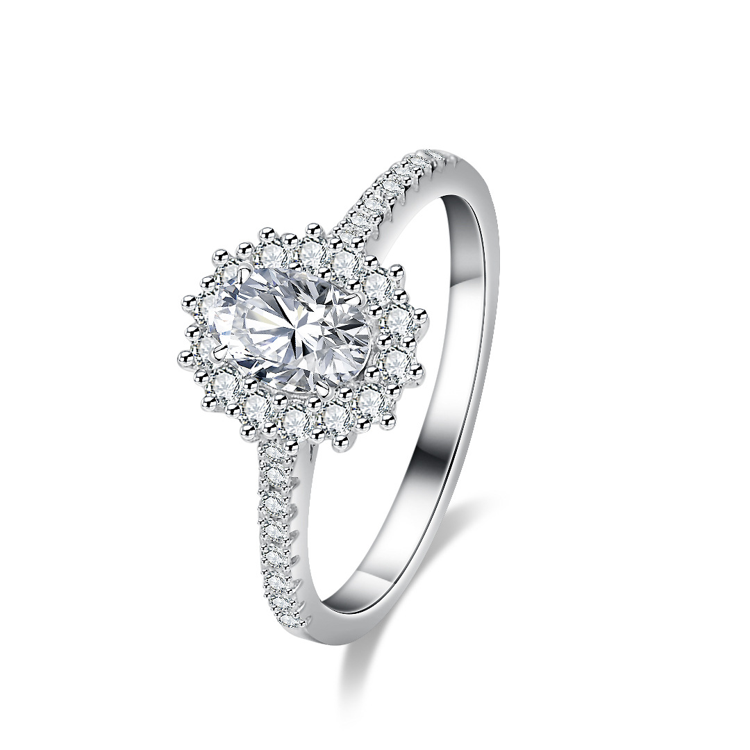 Pierścionek z moissanitem dla  – Moissanite Engagement Ring 1 Carat recenzja i cena