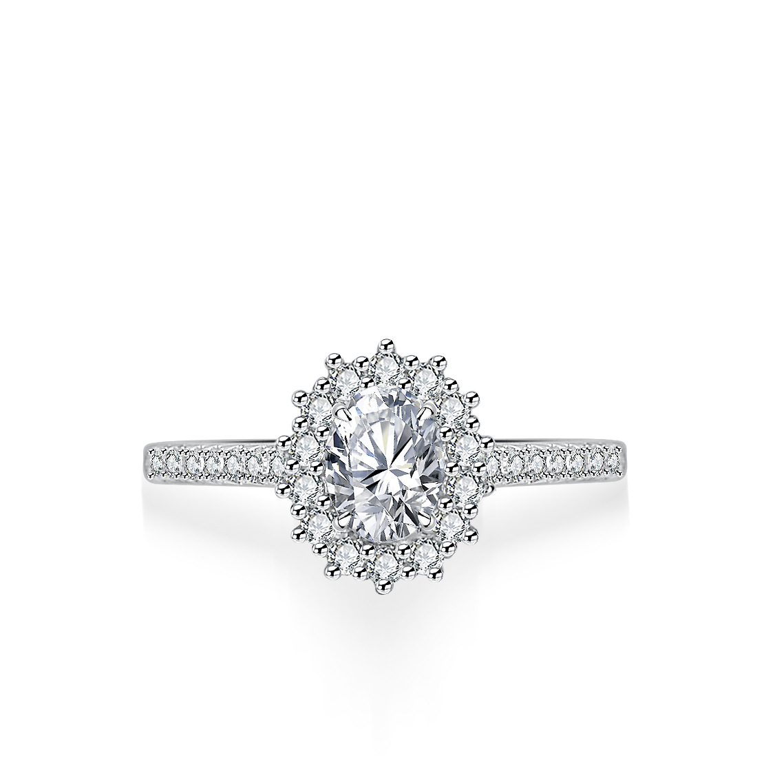 Pierścionek z moissanitem dla  – Moissanite Engagement Ring 1 Carat recenzja i cena