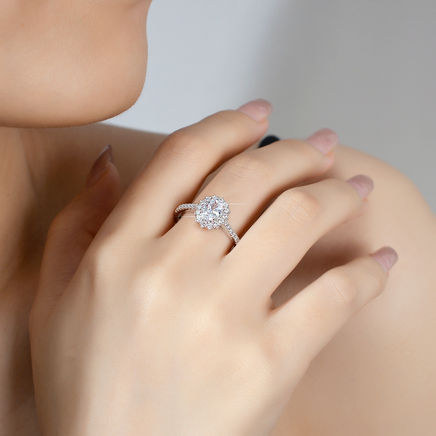 Pierścionek z moissanitem dla  – Moissanite Engagement Ring 1 Carat recenzja i cena