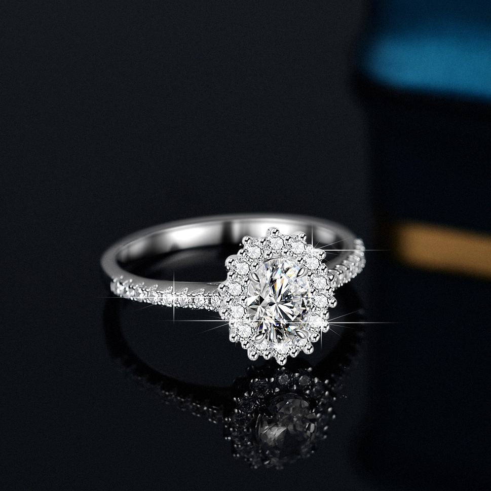Pierścionek z moissanitem dla  – Moissanite Engagement Ring 1 Carat recenzja i cena