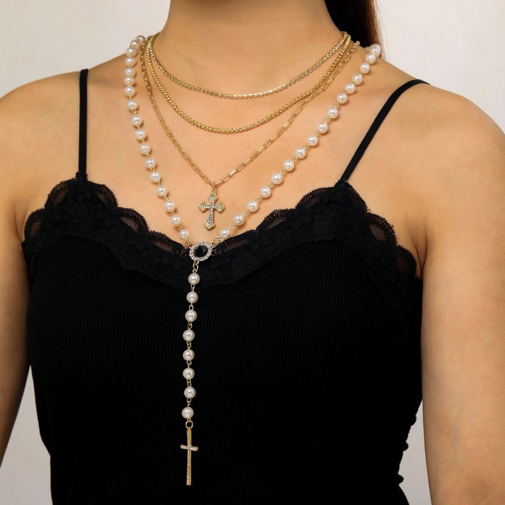 Elegancki naszyjnik z wielowar – Layered Pendant Necklace Aesthetic recenzja i cena