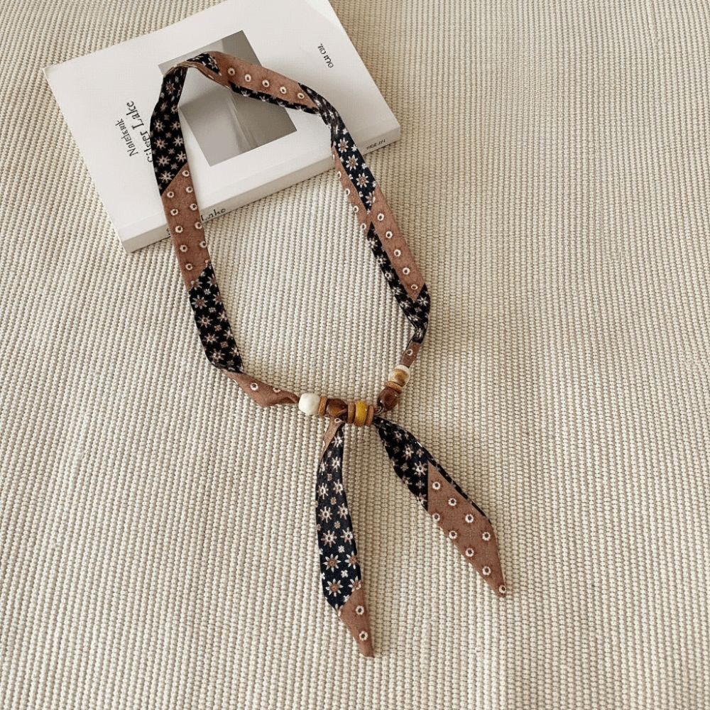 Nowa, cienka apaszka w kropki  – Pearl Choker Necklace Vintage recenzja i cena