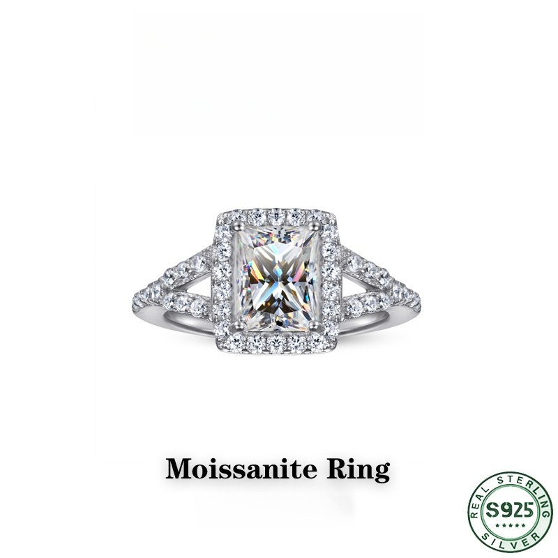 Modny, bardzo popularny pierśc – Moissanite Engagement Ring 1 Carat recenzja i cena