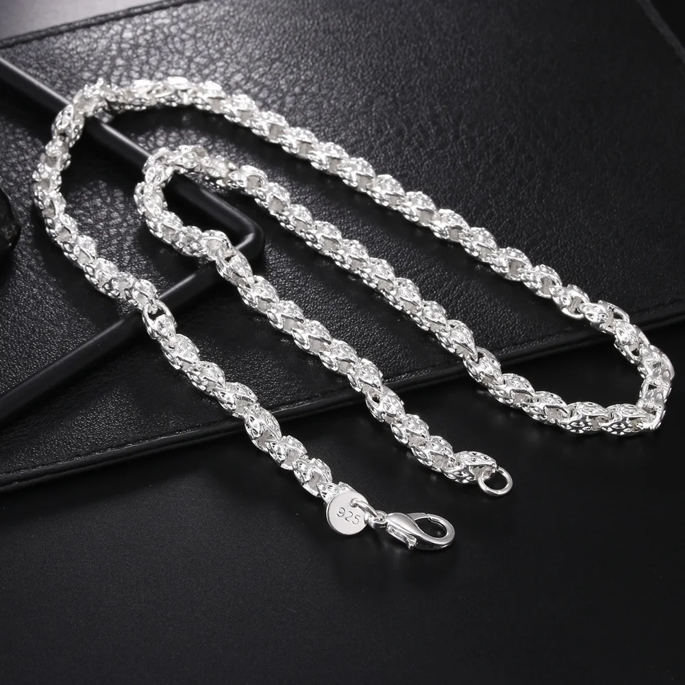 Modne zawieszki, srebro próby  – 925 Sterling Silver Chain Necklace Men recenzja i cena