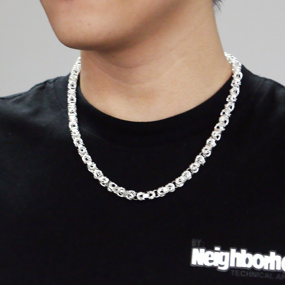 Srebrny naszyjnik 925 Sterling – 925 Sterling Silver Chain Necklace Men recenzja i cena
