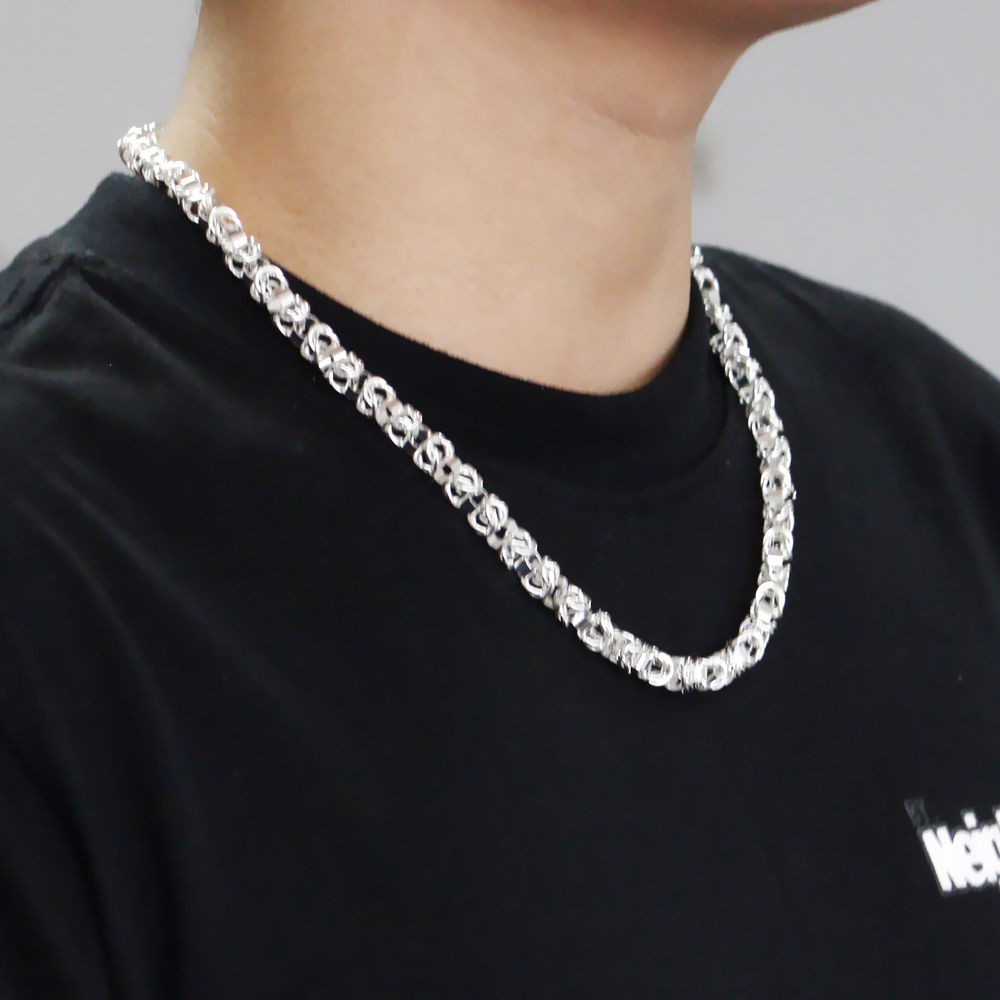 Srebrny naszyjnik 925 Sterling – 925 Sterling Silver Chain Necklace Men recenzja i cena