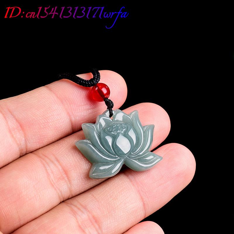 Myanmar Jadeit Lotus Wisiorek  – Necklaces recenzja i cena