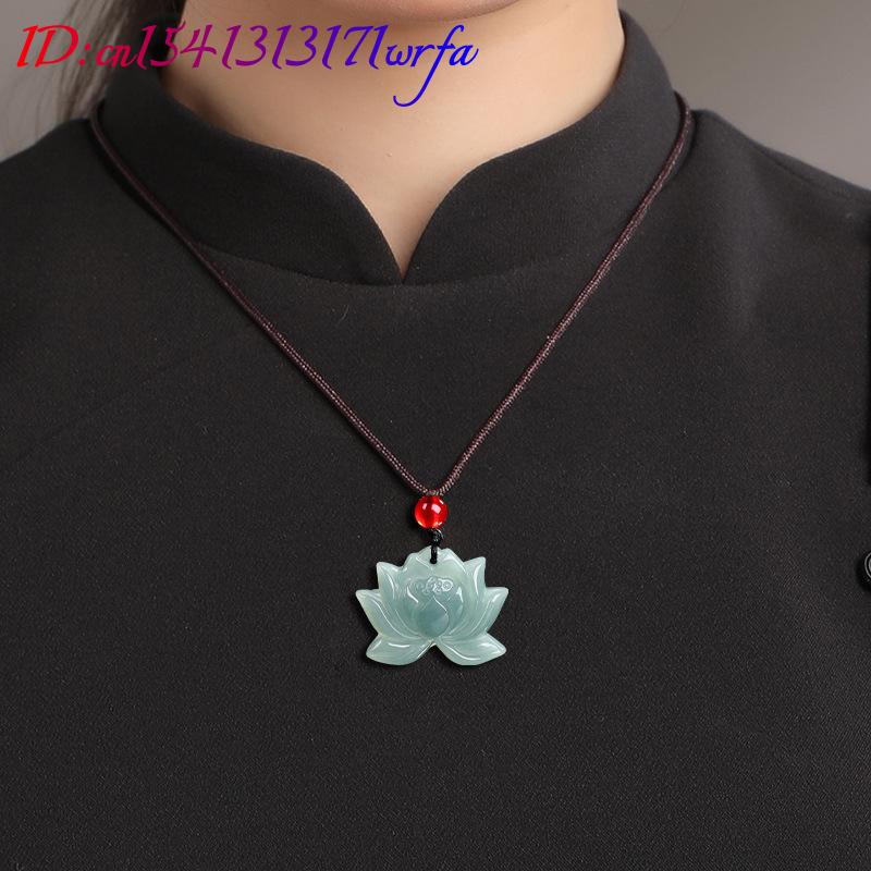 Myanmar Jadeit Lotus Wisiorek  – Necklaces recenzja i cena