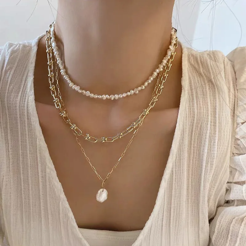 Francuskie retro naszyjniki z  – Pearl Choker Necklace Vintage recenzja i cena