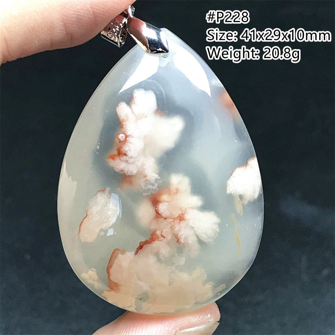 Naturalny wiśniowy naszyjnik z – Crystal Pendant Necklace Natural Stone recenzja i cena