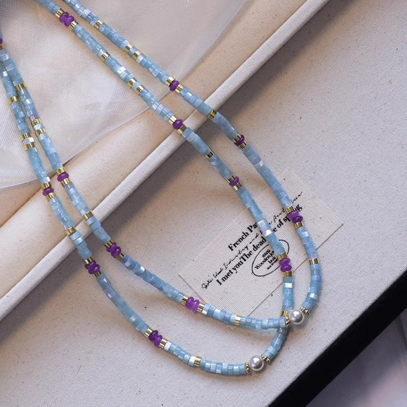 Nietypowe niebieskie naturalne – Pearl Choker Necklace Vintage recenzja i cena