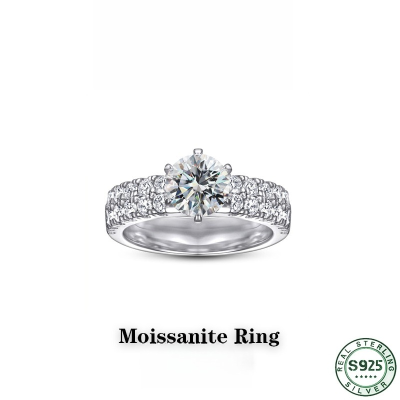 Modny, bardzo popularny pierśc – Moissanite Engagement Ring 1 Carat recenzja i cena