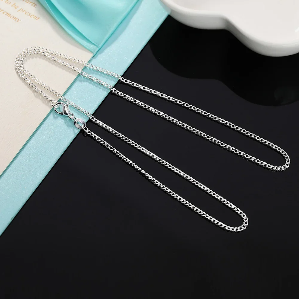 925 Sterling Silver 40-75CM LO – 925 Sterling Silver Chain Necklace Men recenzja i cena