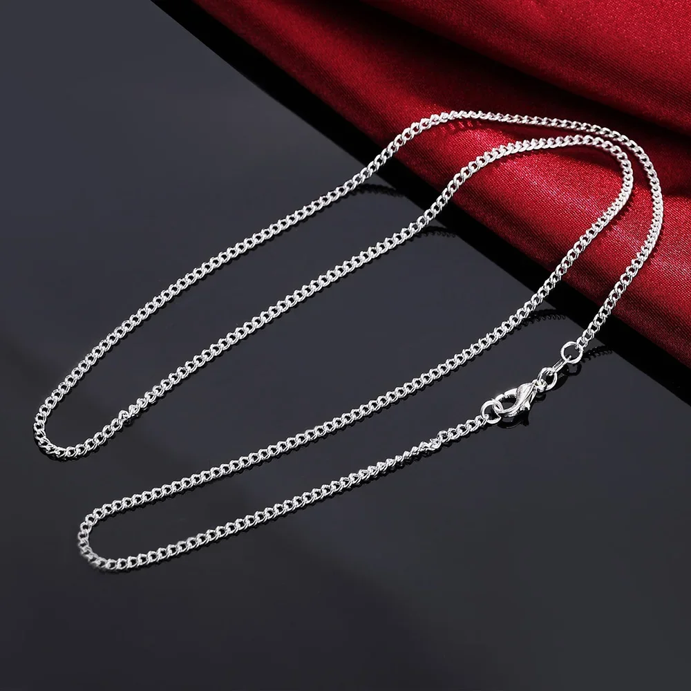925 Sterling Silver 40-75CM LO – 925 Sterling Silver Chain Necklace Men recenzja i cena