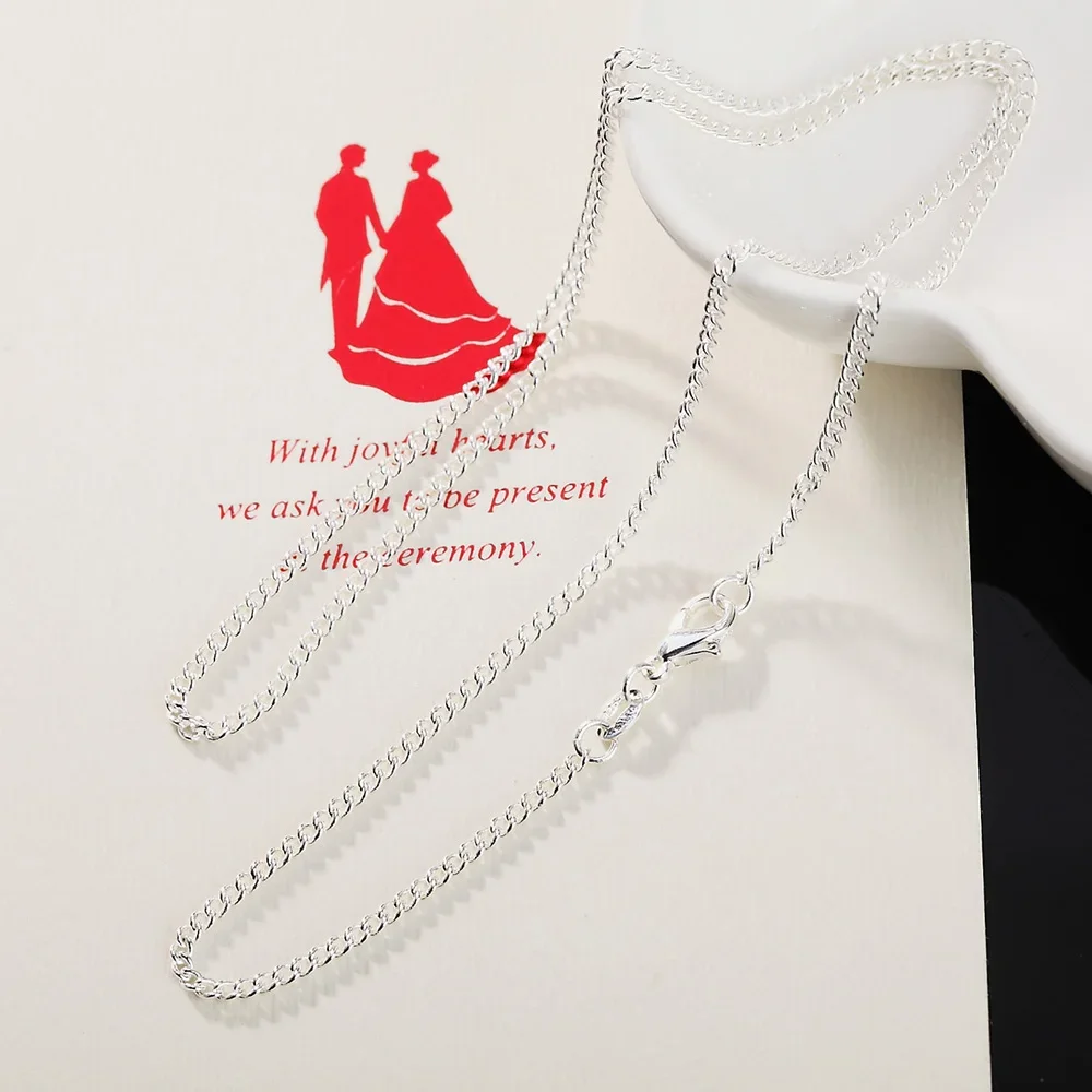 925 Sterling Silver 40-75CM LO – 925 Sterling Silver Chain Necklace Men recenzja i cena